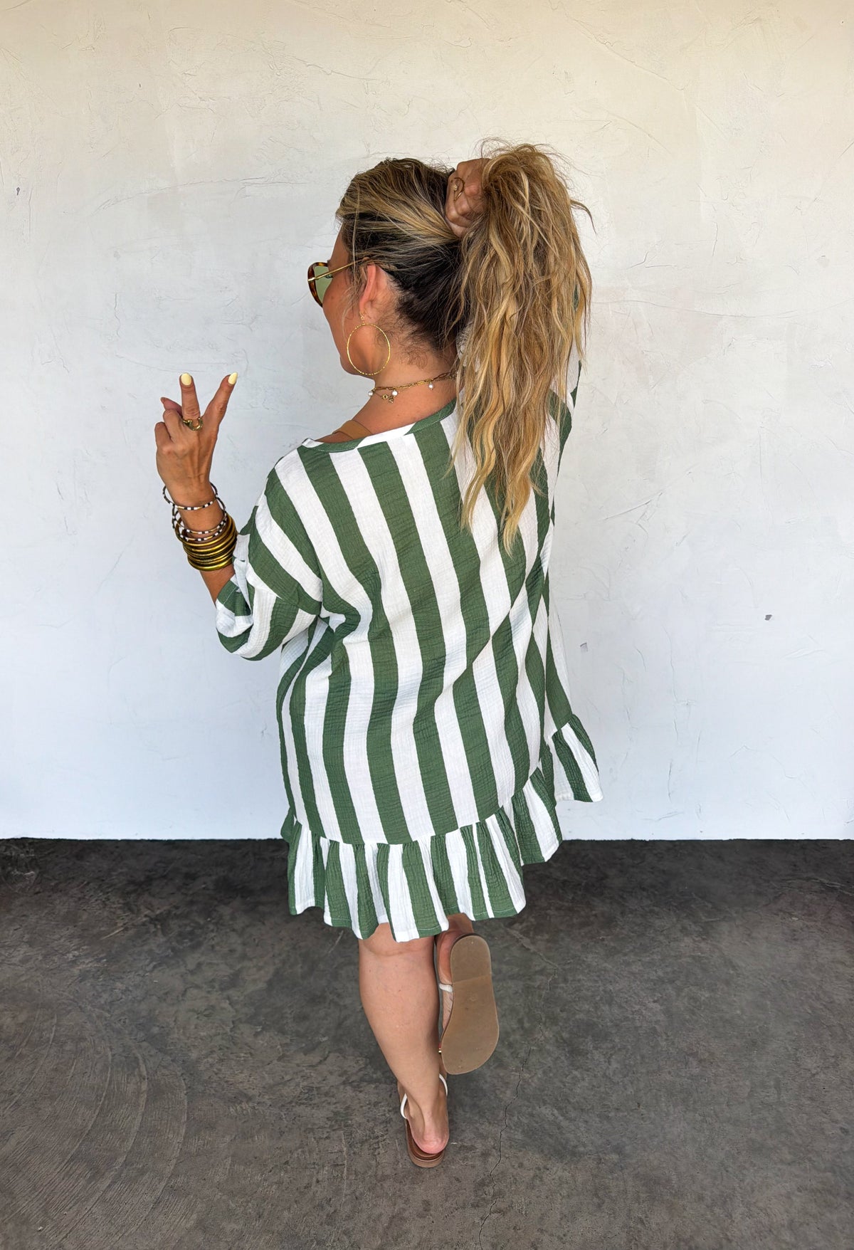 BY THE SEA STRIPE DRESS