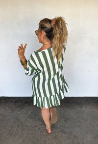 BY THE SEA STRIPE DRESS
