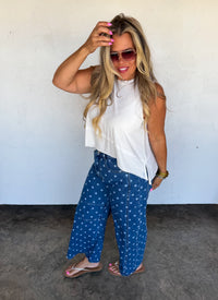 DARLING DOT BARREL JEANS