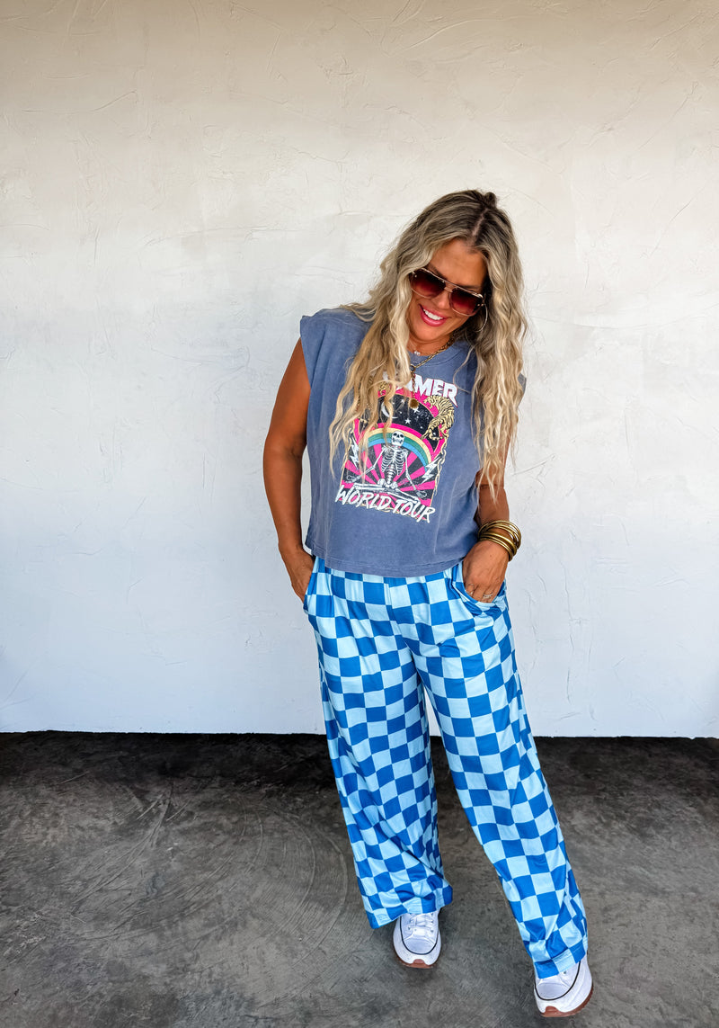 CHECKER POP PANTS