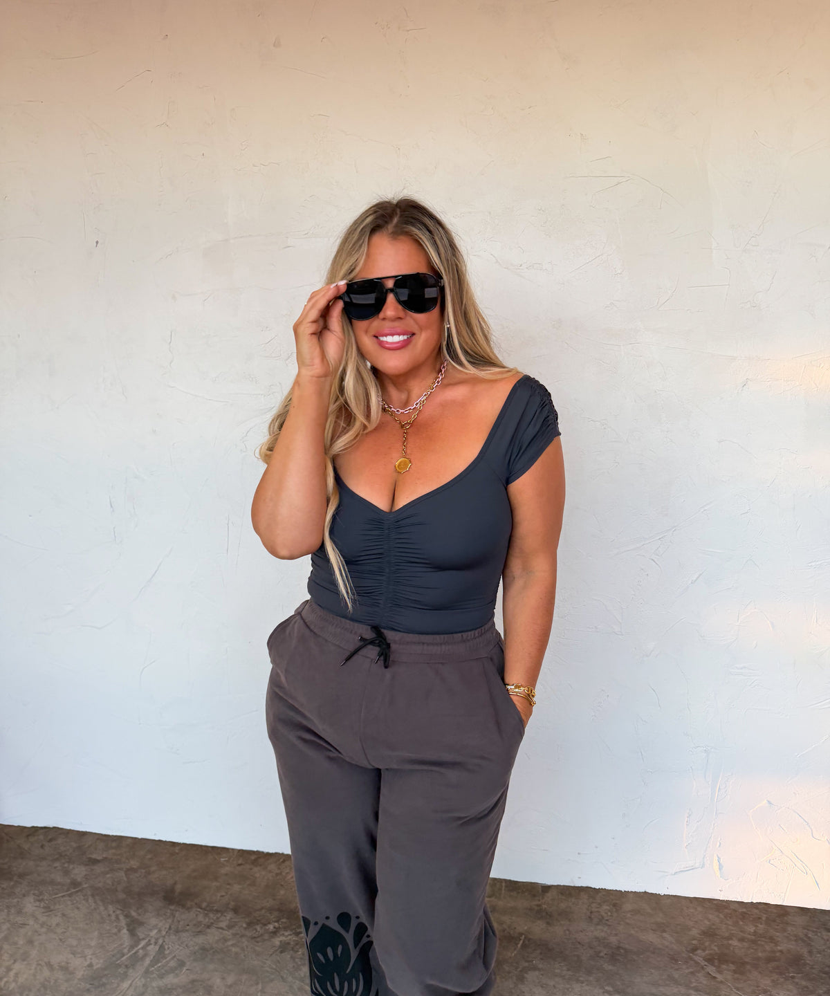 OUT AND ABOUT CAP SLEEVE TOP