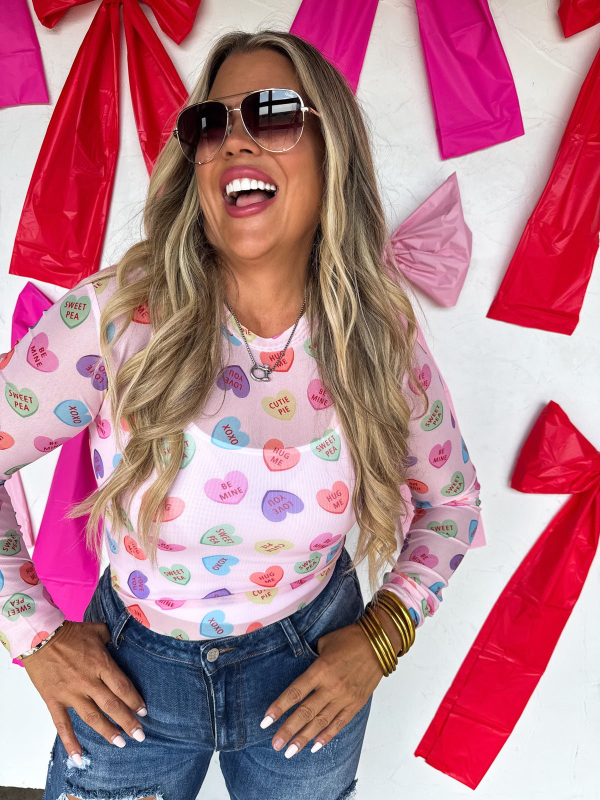 VALENTINES DRESS IT UP MESH TOPS