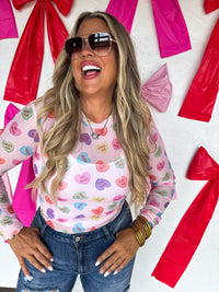 VALENTINES DRESS IT UP MESH TOPS