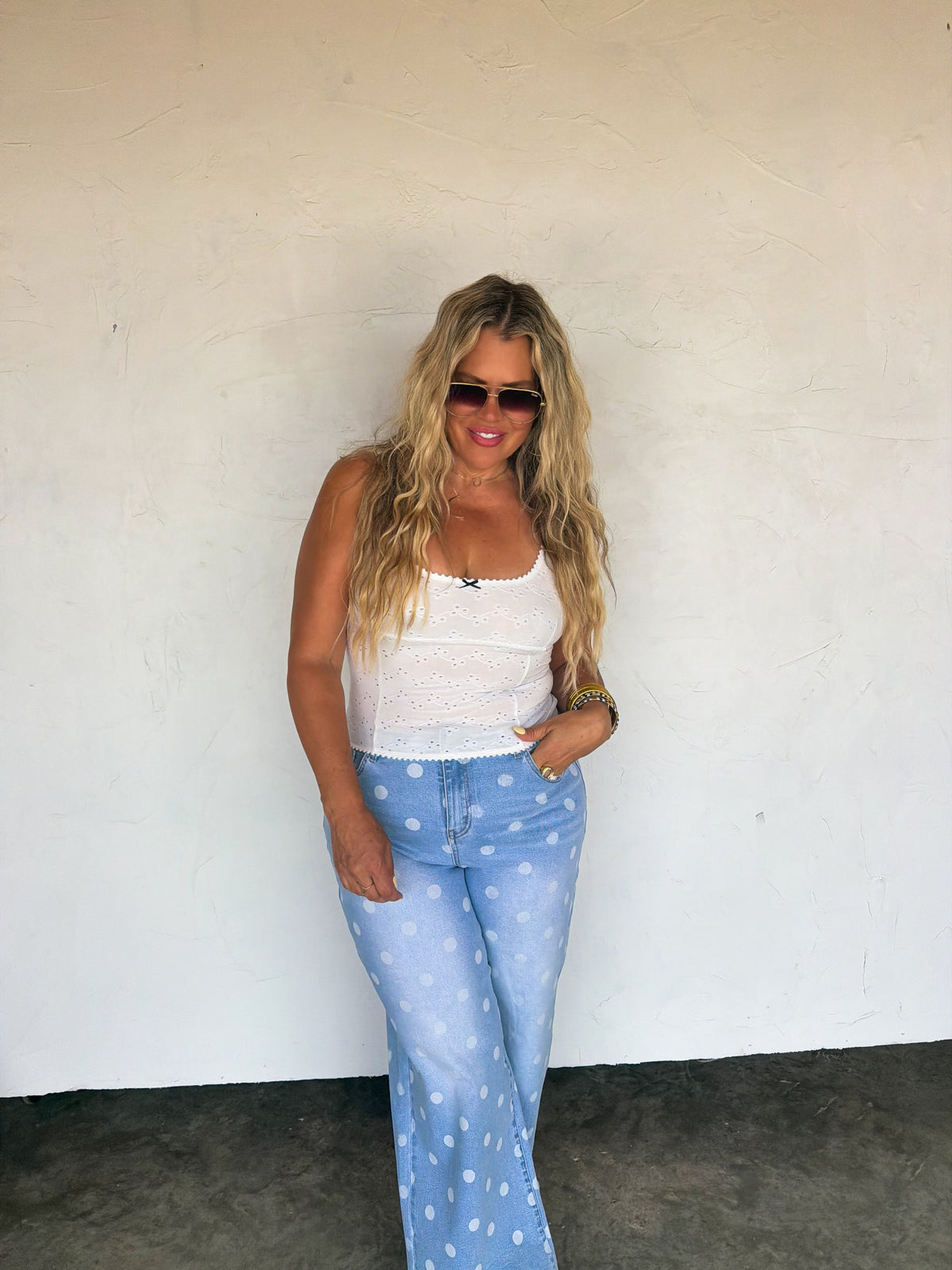 DAISY LANE EYELETT TANK