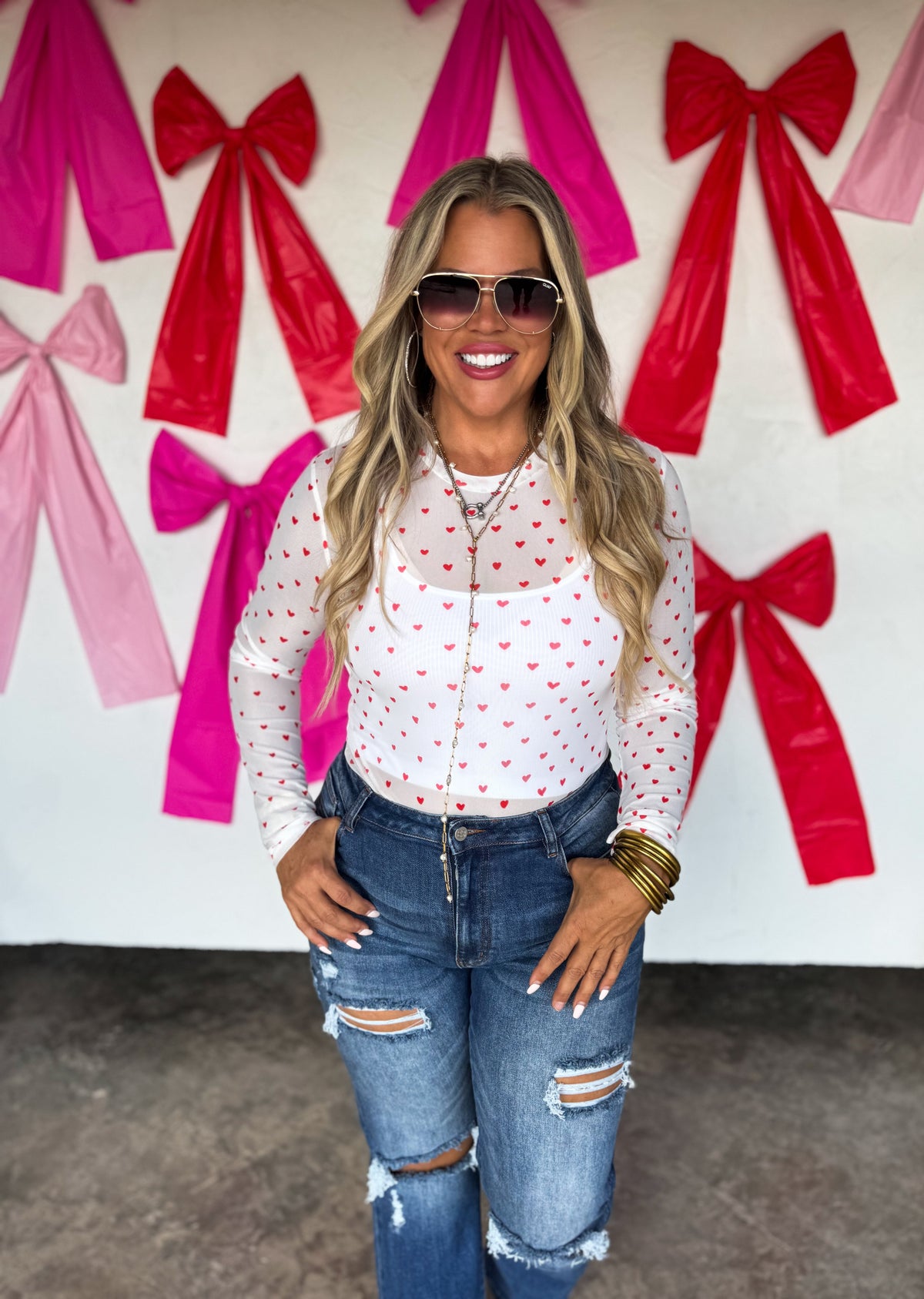 VALENTINES DRESS IT UP MESH TOPS