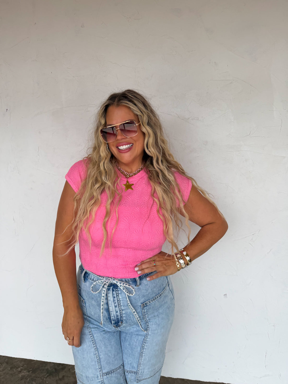 HARLEY CAP SLEEVE BASIC TOP