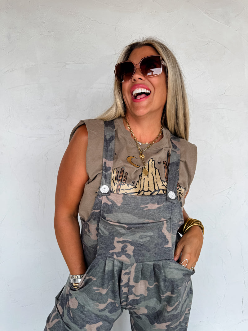 CAMO KARLI OVERALLS
