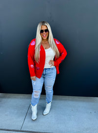 BE MINE SEQUIN HEART CARDIGAN