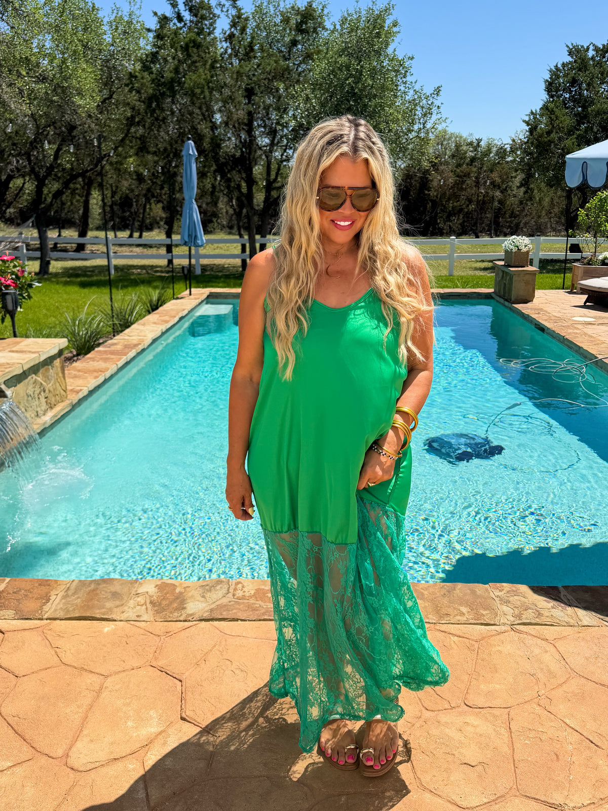 SUMMER NIGHTS SATIN DRESS