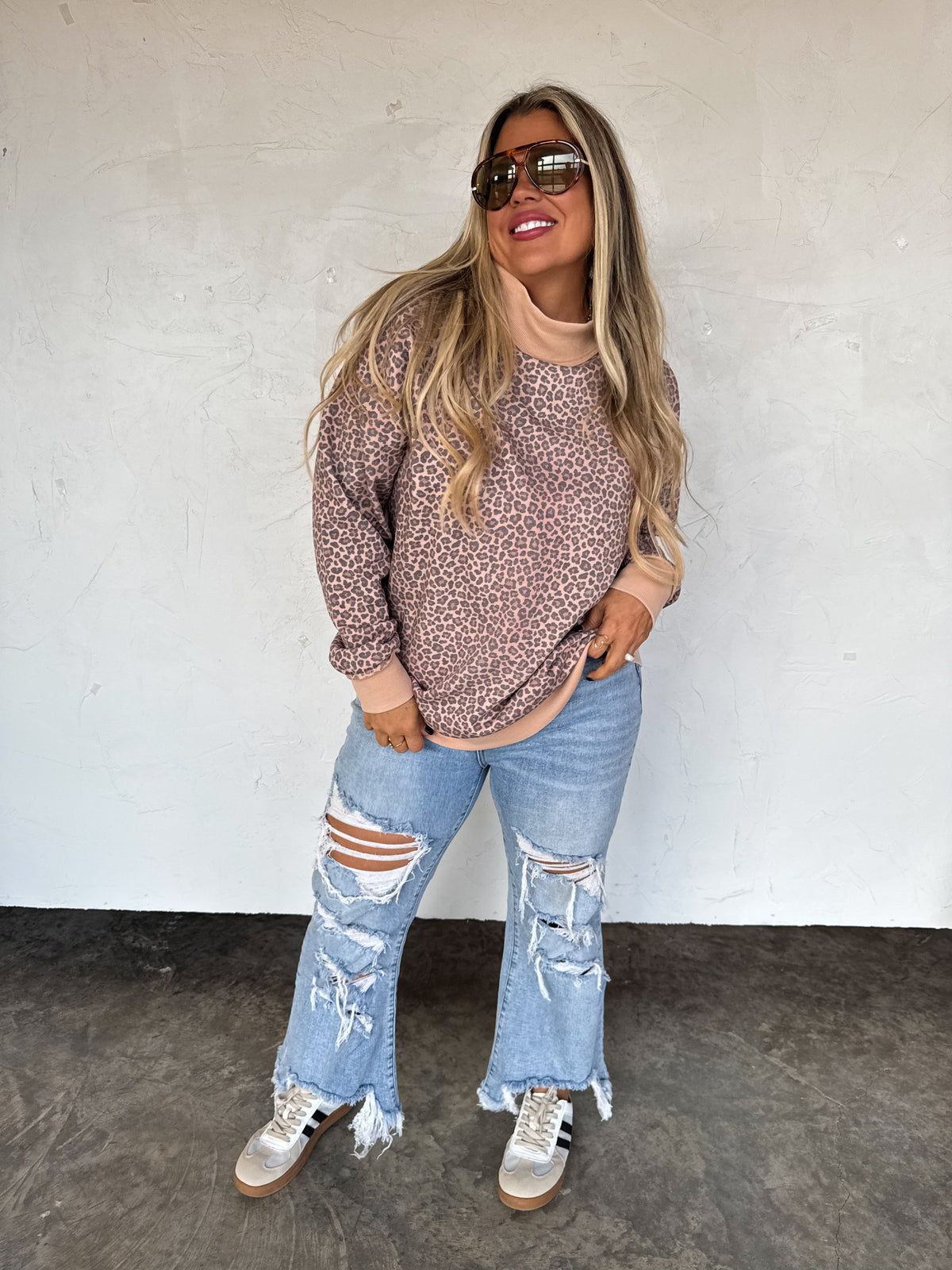 MILLER MOCK NECK SWEATSHIRT