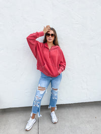 EASY DOES IT ZIP UP PULLOVER