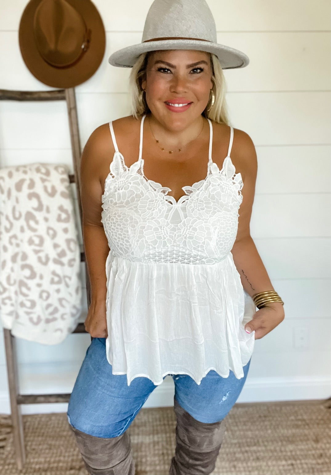 GRACE LACE TANK TOP