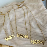 SCRIPT NECKLACES