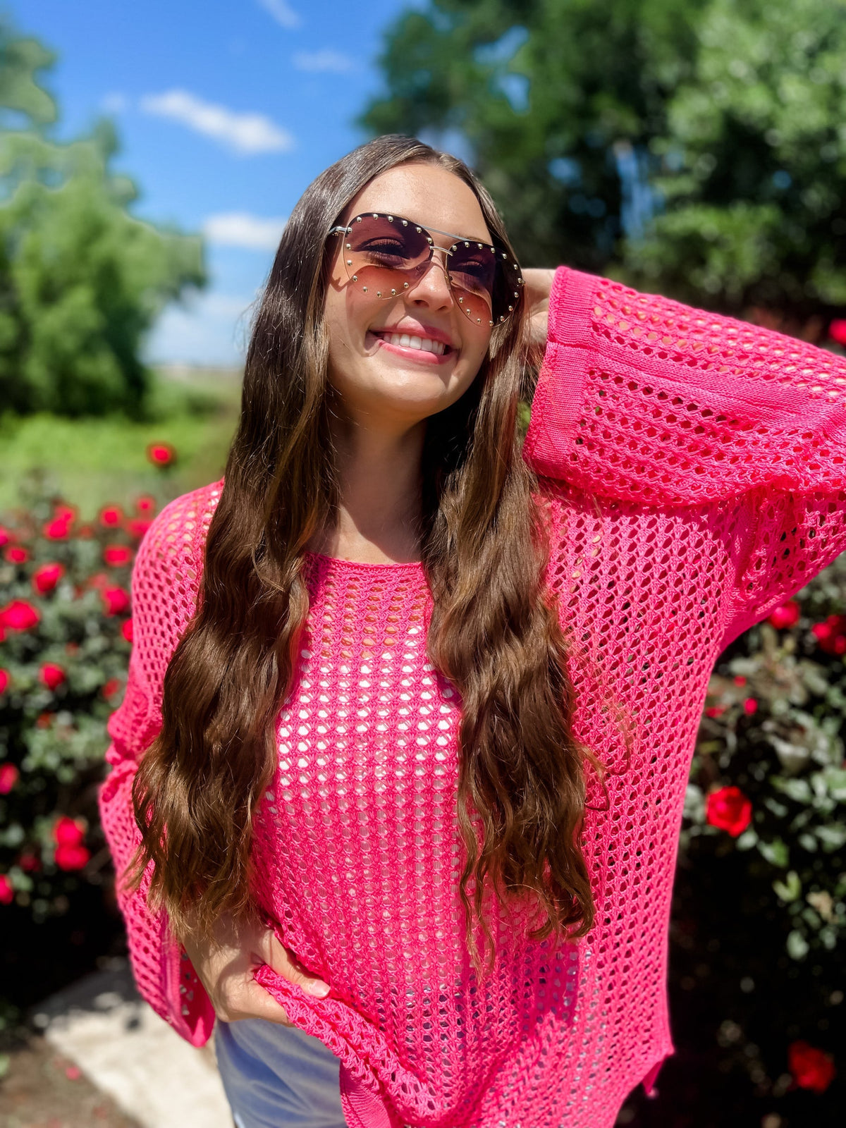 PARADISE DREAMS KNIT TOP