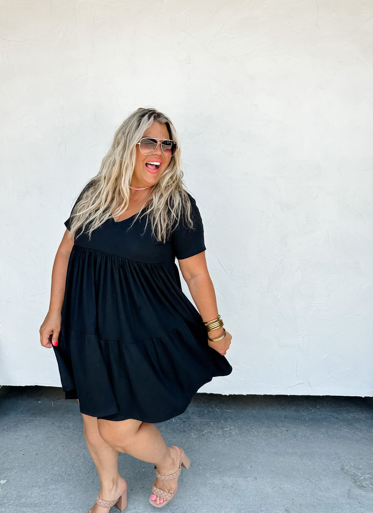 SUMMER COLORS STORMI RIBBED DRESS