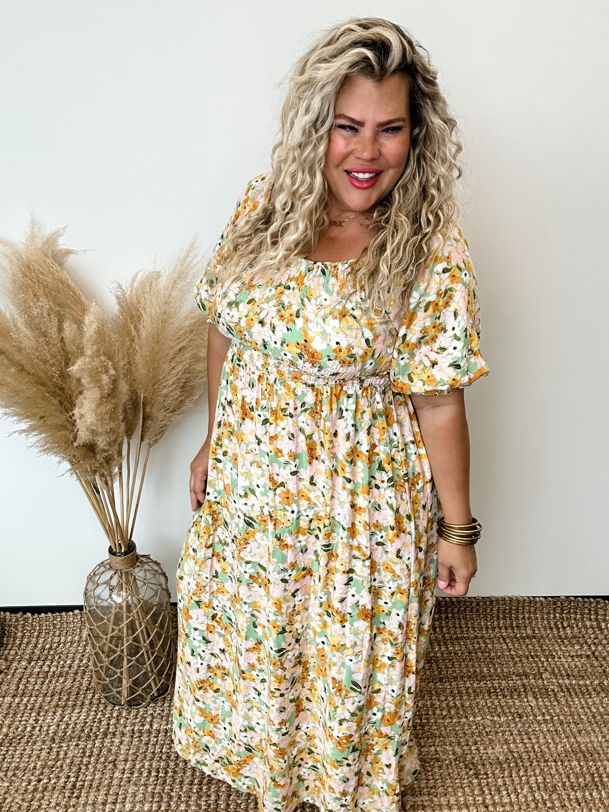 SPRING IT ON SMOCKED DRESS