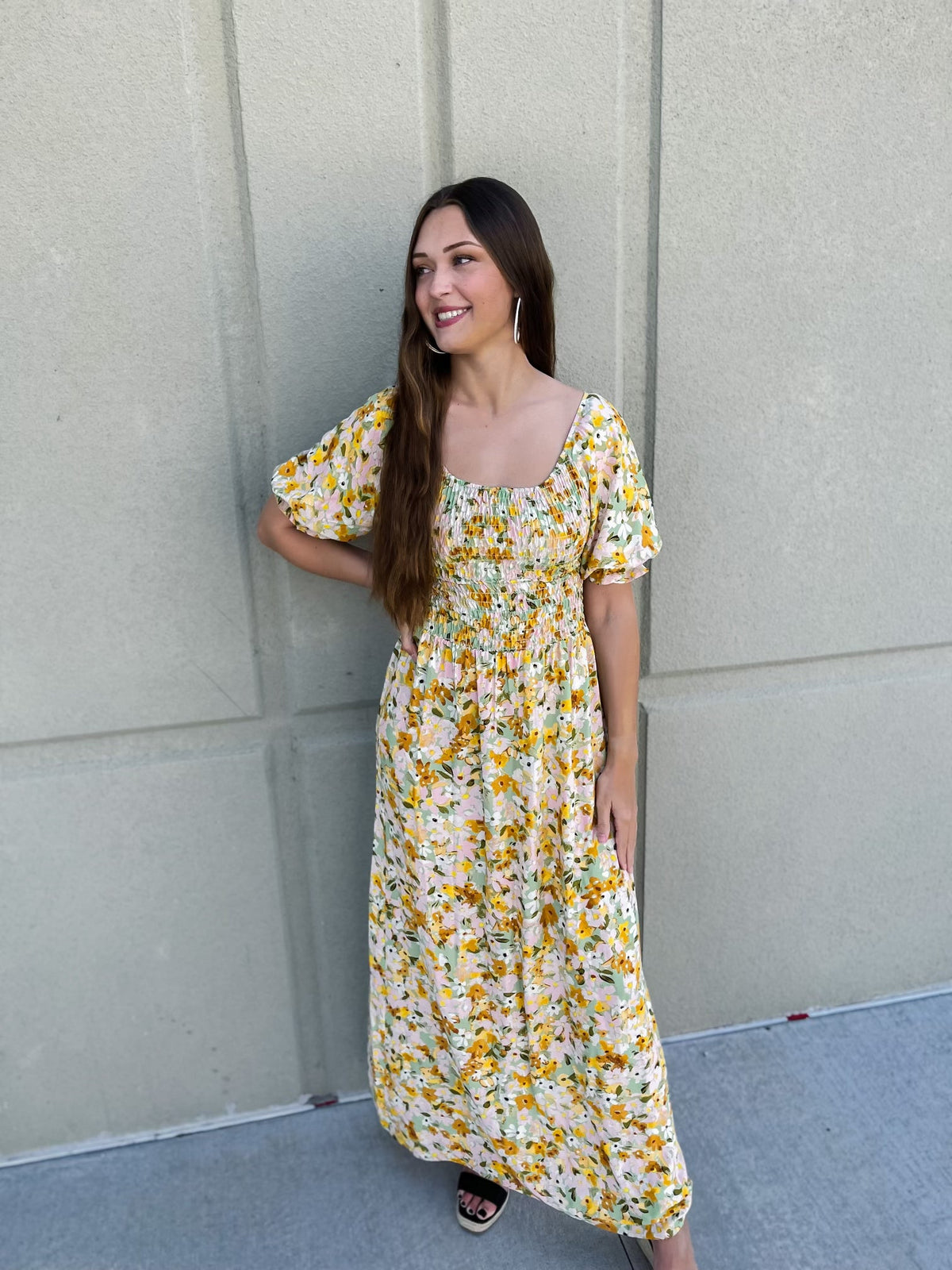 SPRING IT ON SMOCKED DRESS